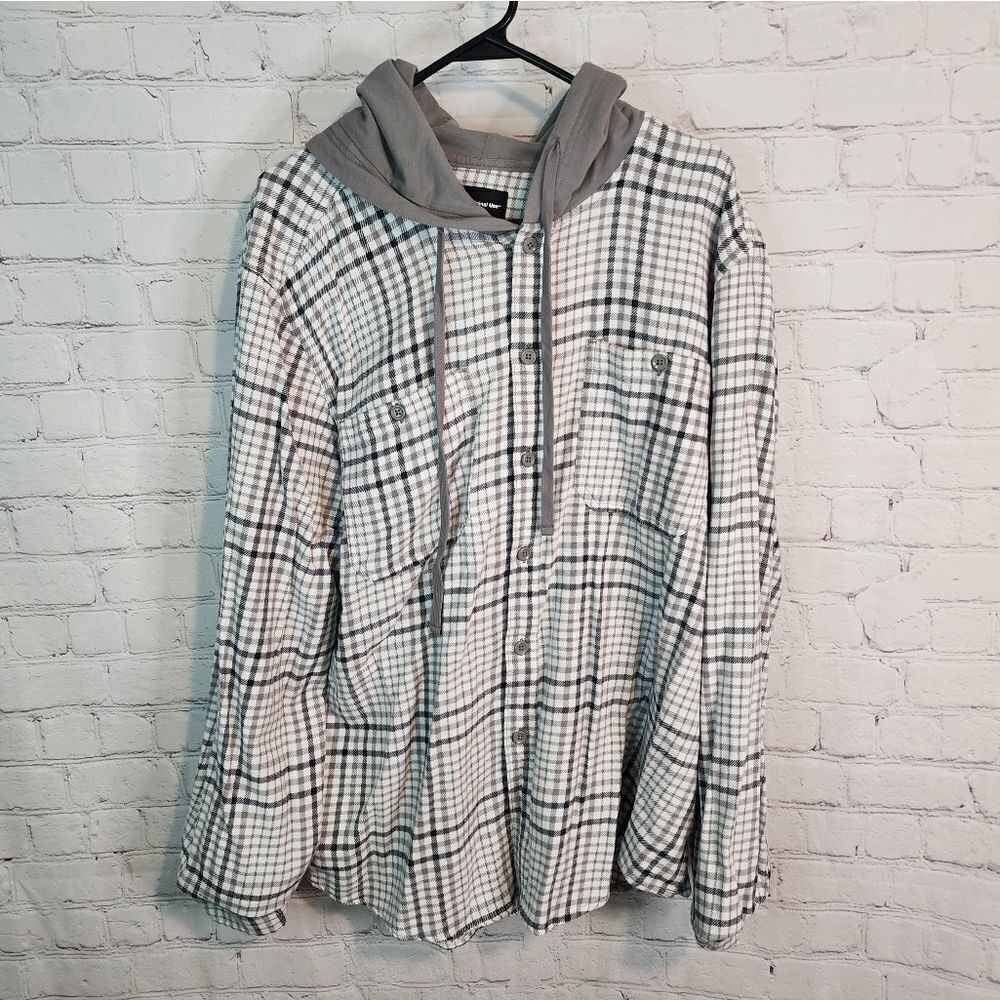 Men's Original Use button-down sweatshirt hoodie, size XXL